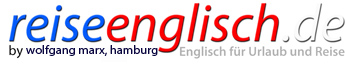 Reise ENGLISCH - Englisch für Urlaub und Reise Logobild blau weiss